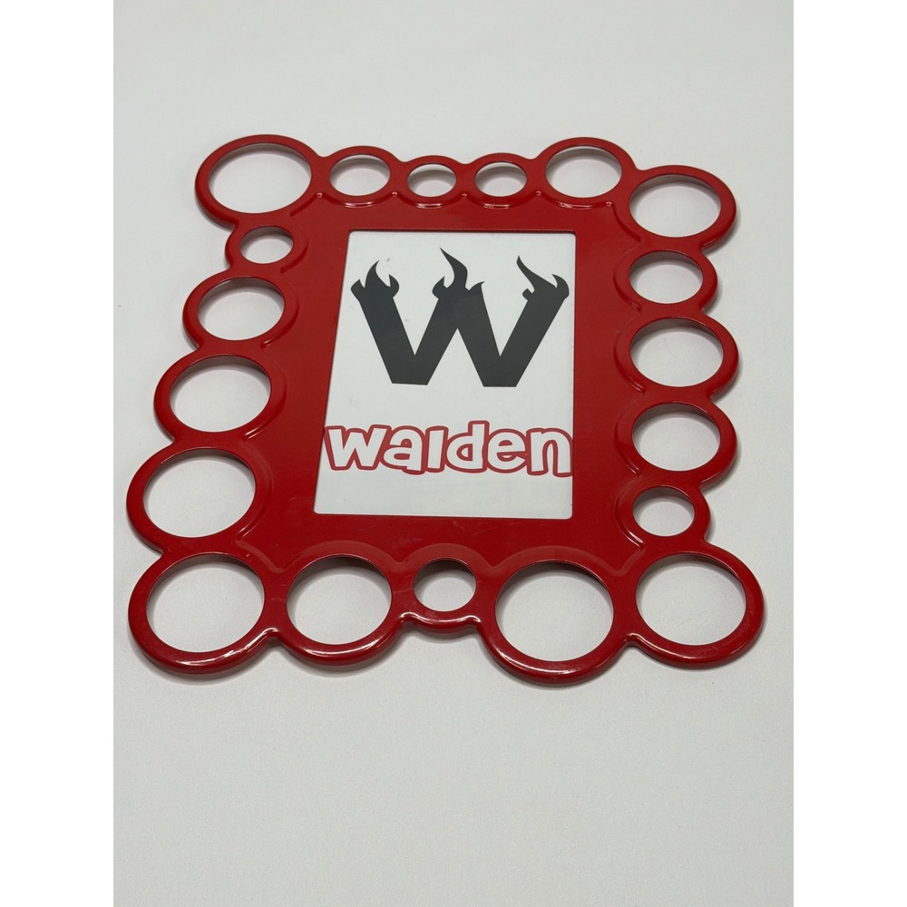 Walden Red Bubble Circle Border Picture Frame Glossy Modern‎ 4x6 Photo Opening
